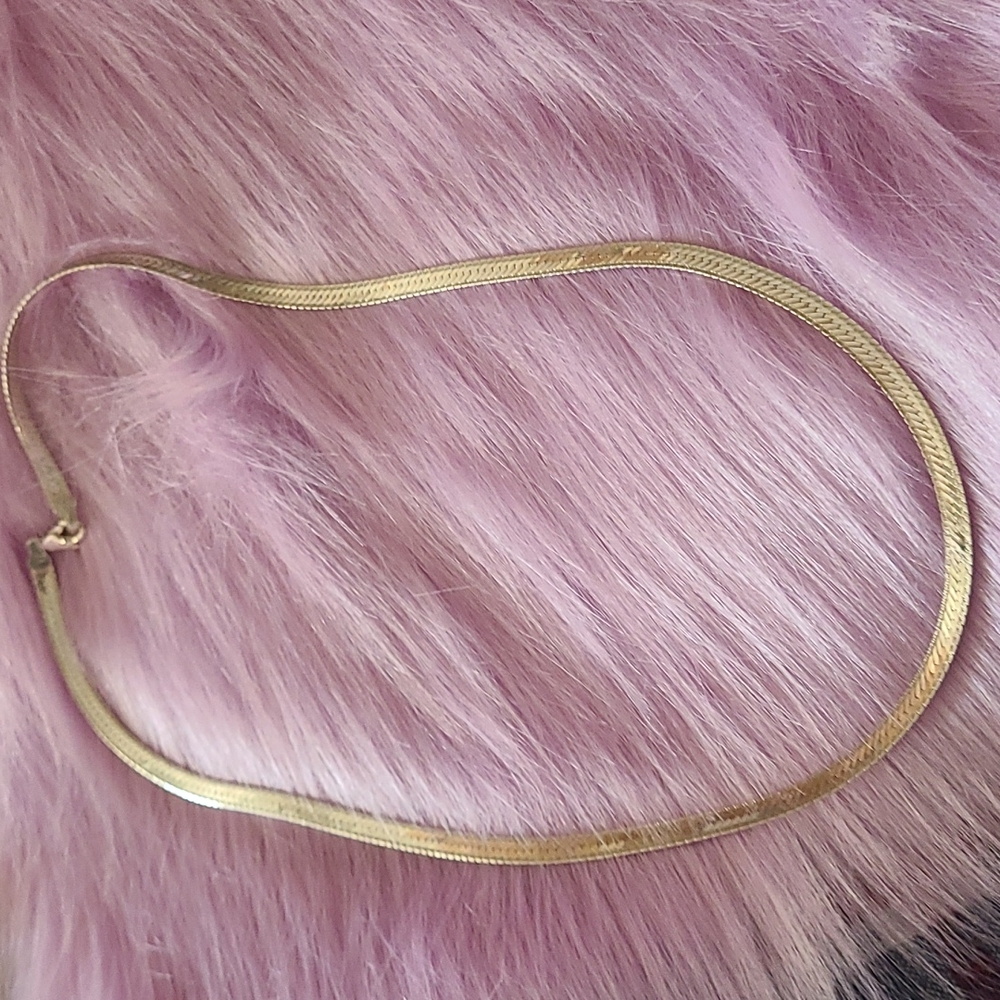 18 inch 4mm Silver Herringbone Necklace